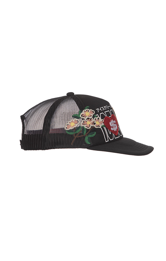 441-7800 COMPLES TRUCKER HAT BLACK