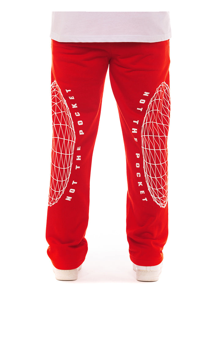 BB Mercer fleece sweatpants Red