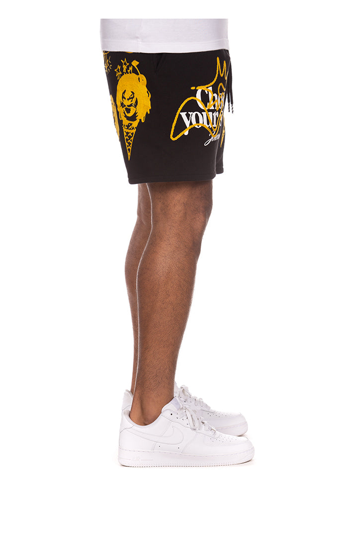 SCOOP SWEATSHORTS BLACK