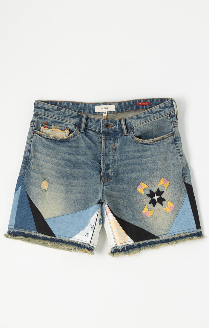 Bldg4 Patchwork Shorts