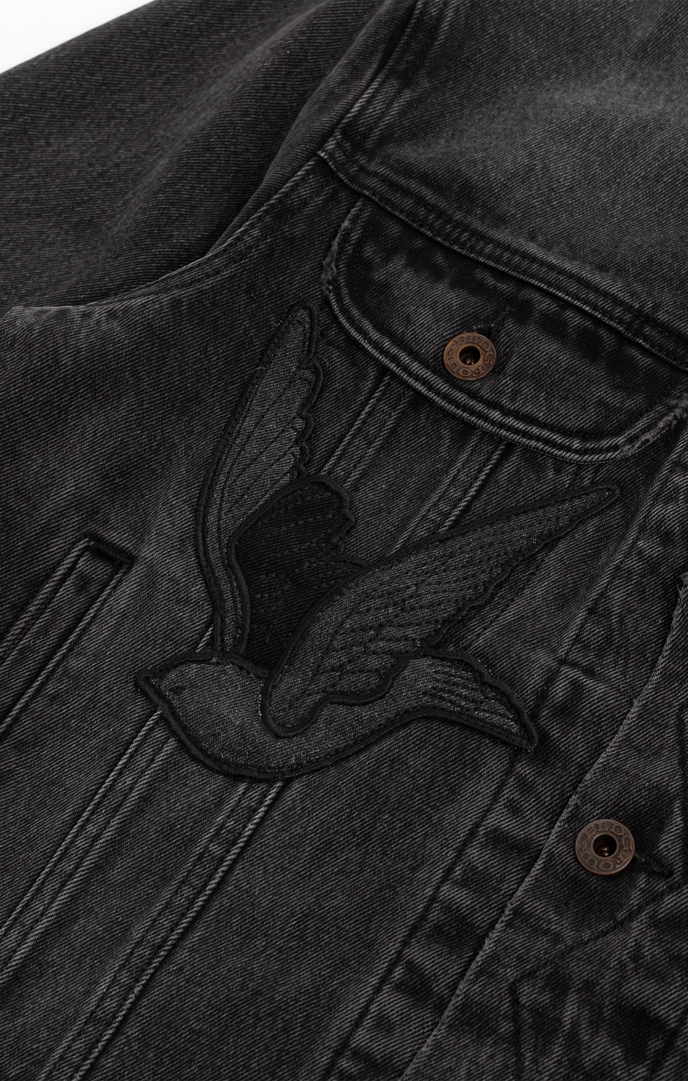 Bldg4 Black Trucker Jacket