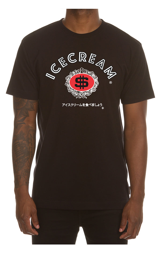 Ice Cream Dollars Ss Tee Men's T-Shirt - Black