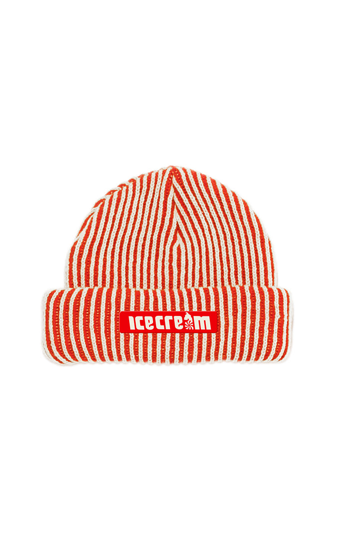 Ice Cream Double Dip Knit Cap - Striped Beanie
