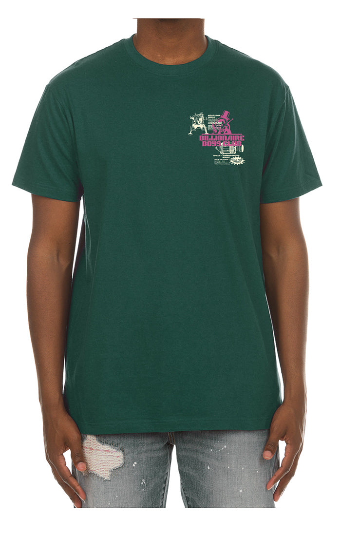 Billionaire Boys Club Bb Cash Or Trade Ss Tee Men's T-Shirt - Green