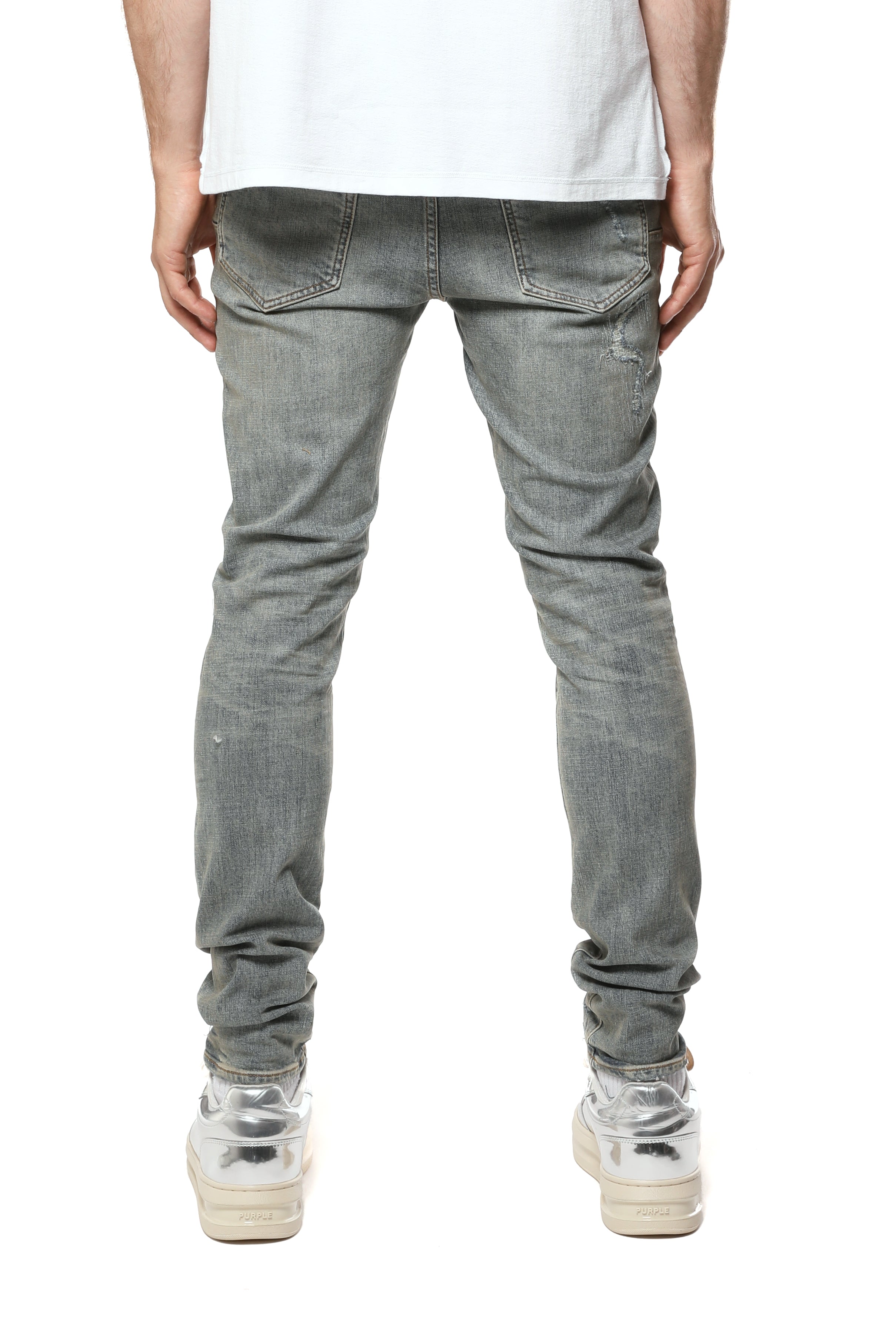 PURPLE BRAND “Light Blue Vintage Repair” Jeans