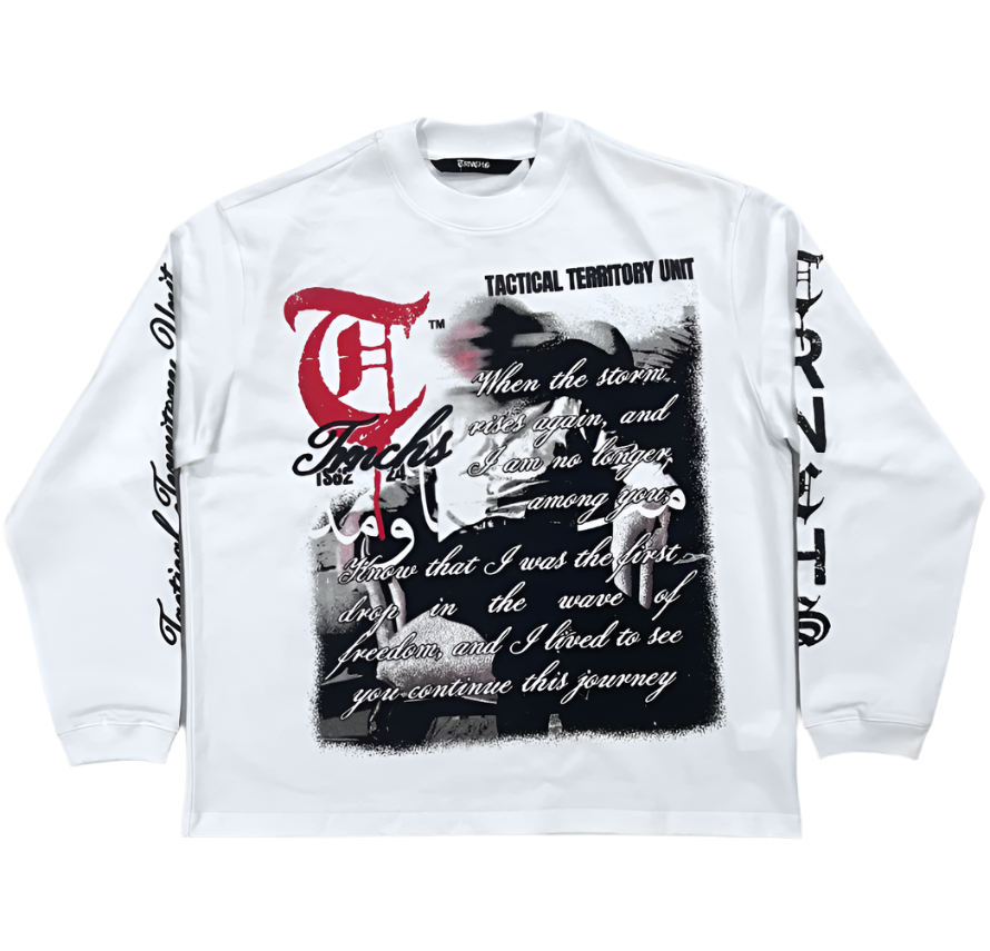 Khandaq White Mockneck