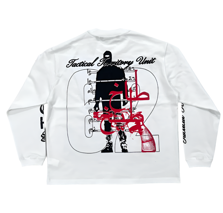 Khandaq White Mockneck