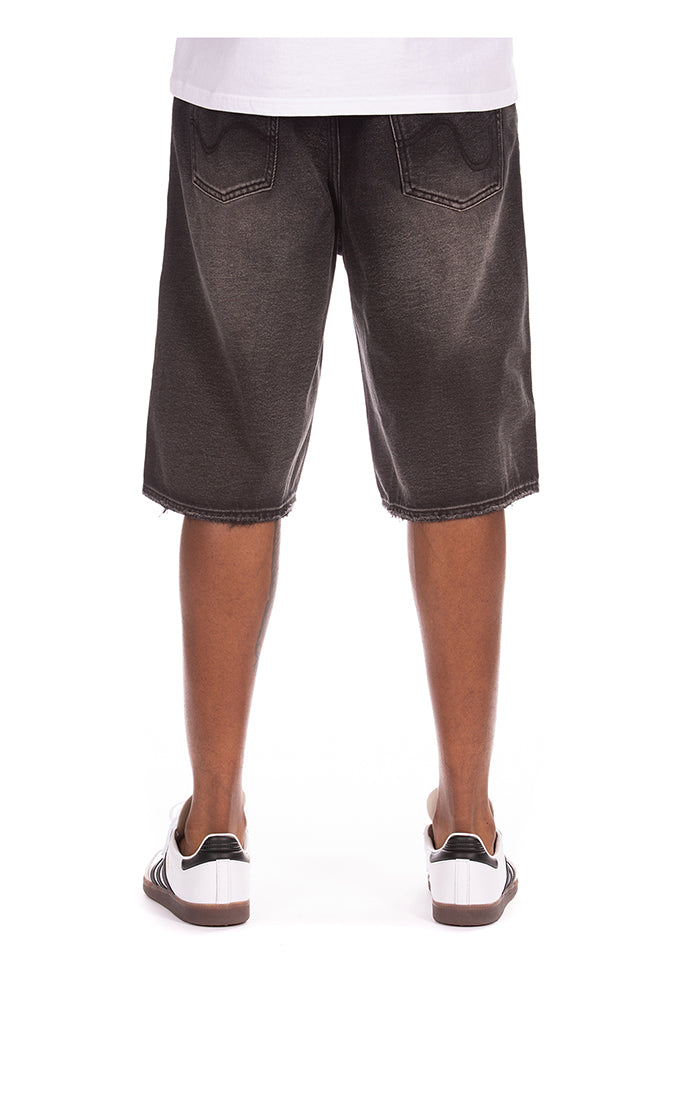 Ice Cream Running Dog Shorts - Raw Hem