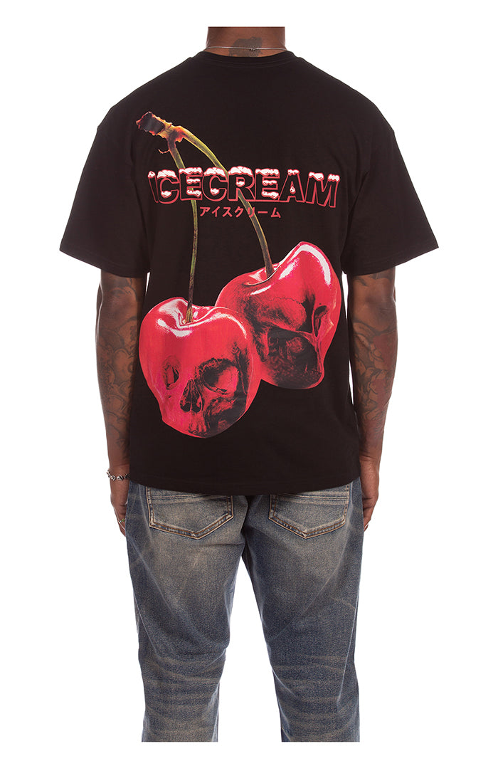 Ice Cream Cherry Skull T-Shirt - Graphic