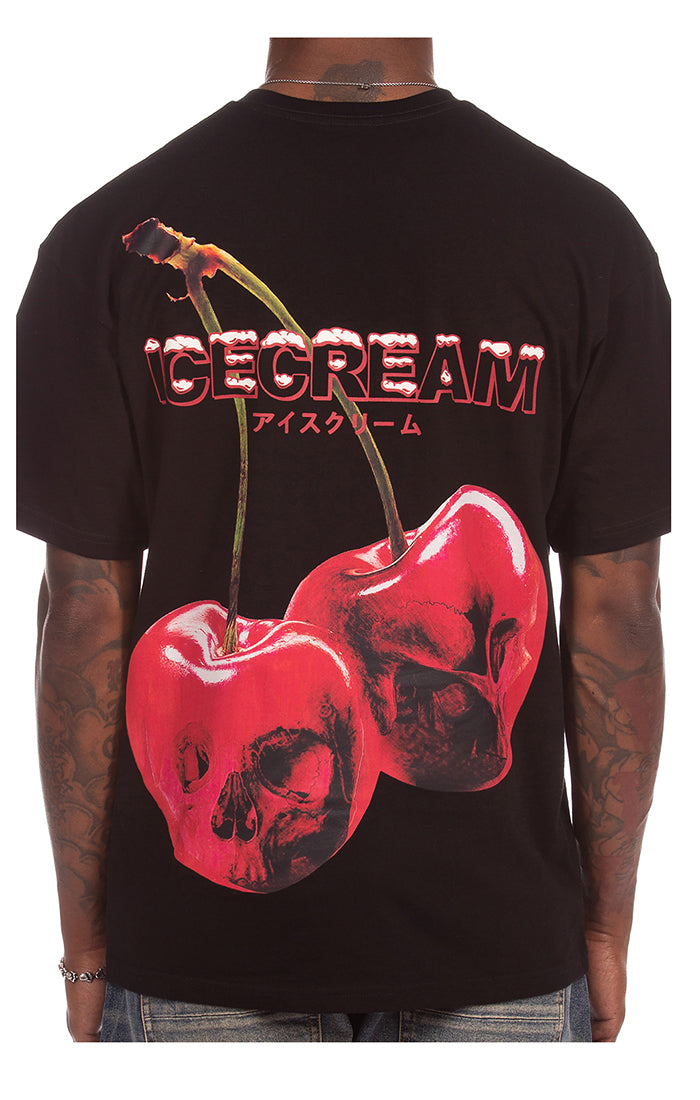 Ice Cream Cherry Skull T-Shirt - Graphic