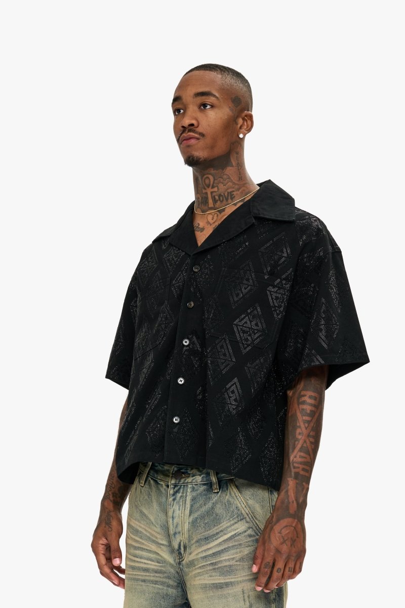 Uplift Button Down Black - Valabasas