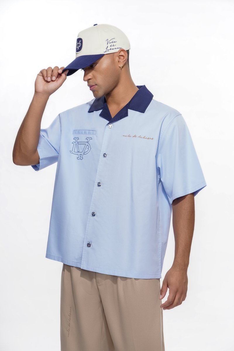 Vazio Button Down – Blue (Cotton Blend) - Valabasas