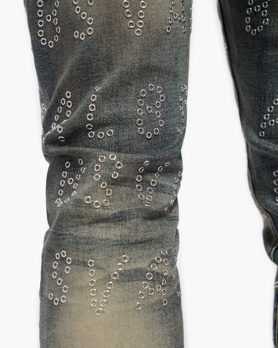 Velaris Dirty Vintage Blue Skinny Jeans - Valabasas