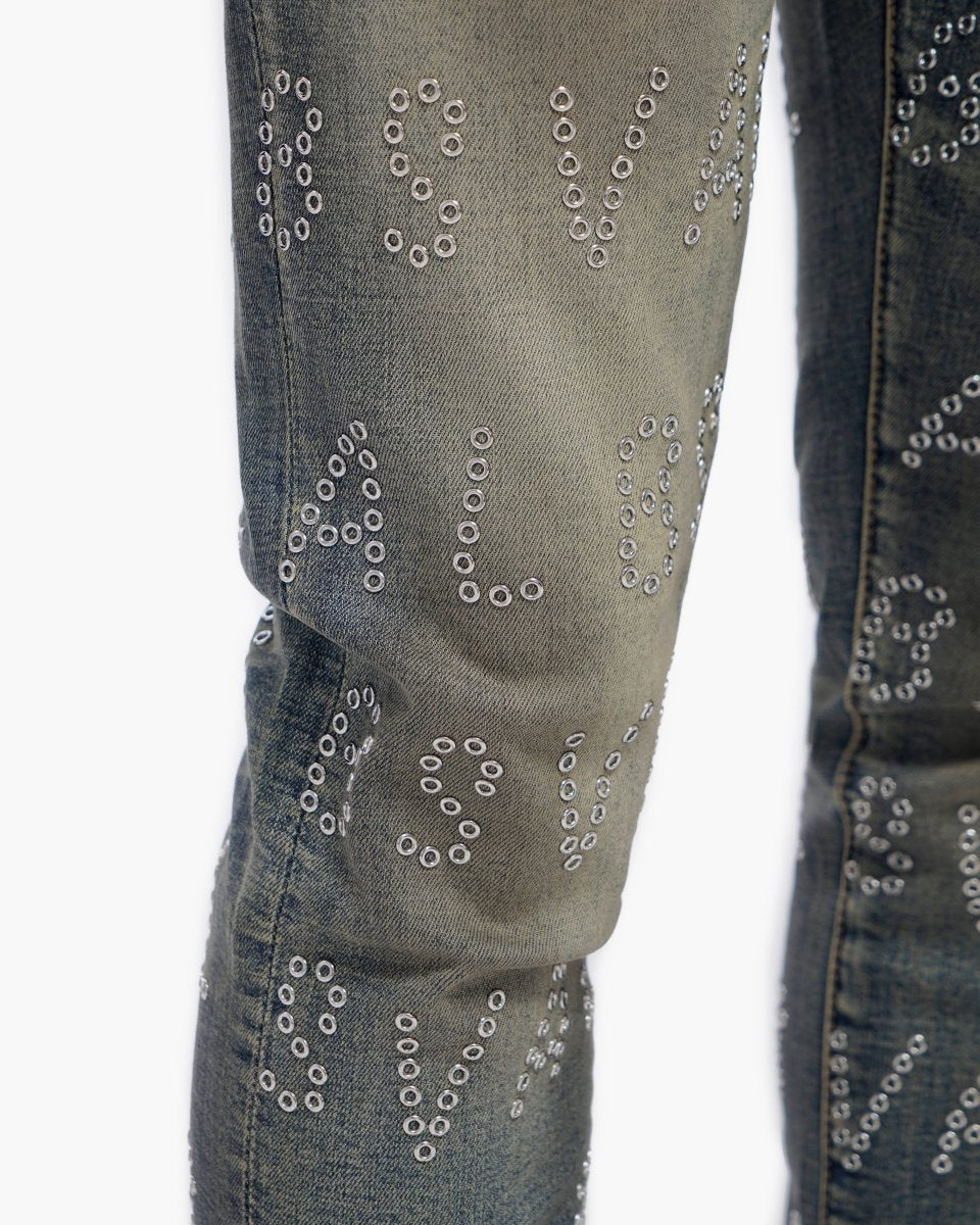 Velaris Dirty Vintage Blue Skinny Jeans - Valabasas