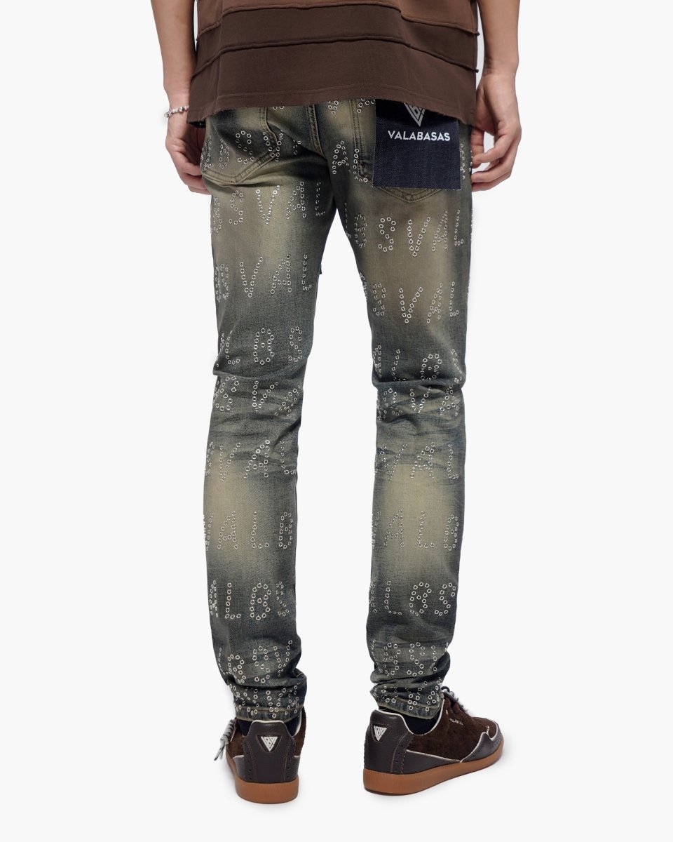 Velaris Dirty Vintage Blue Skinny Jeans - Valabasas