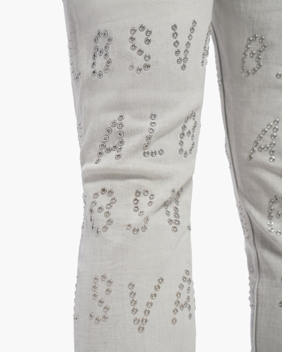 Velaris Snow Grey Skinny Jeans - Valabasas