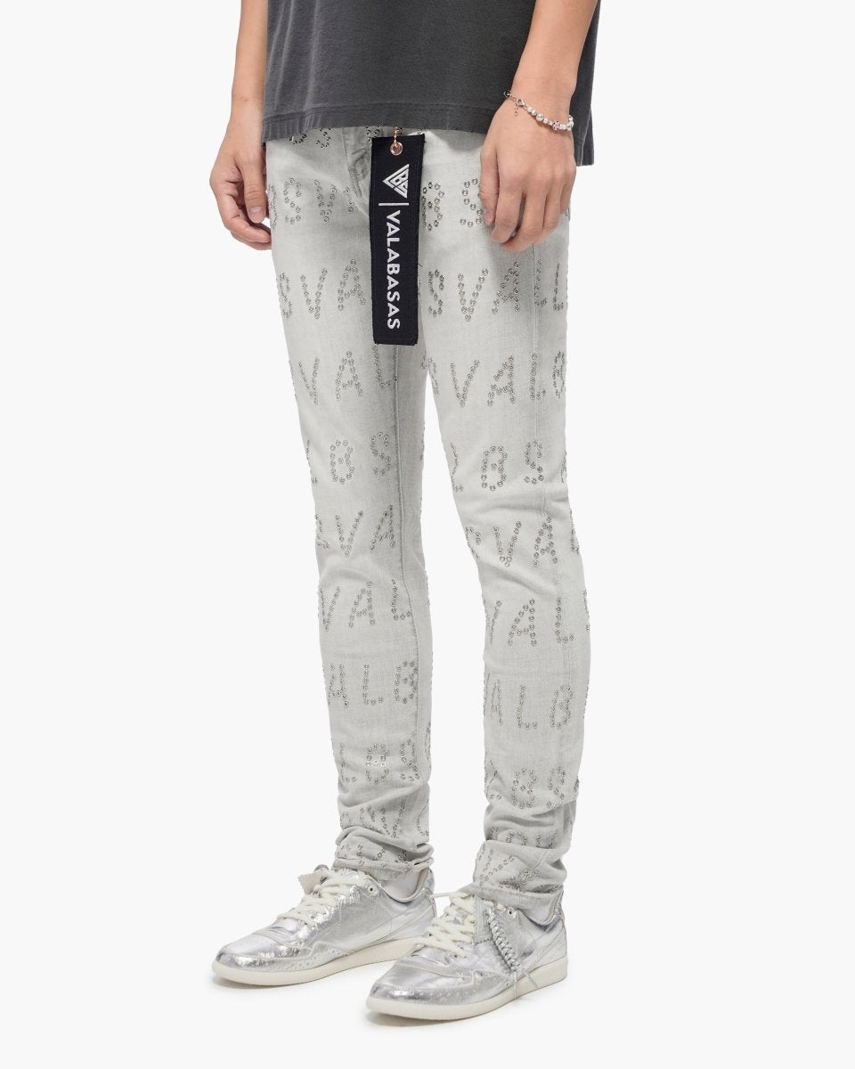 Velaris Snow Grey Skinny Jeans - Valabasas