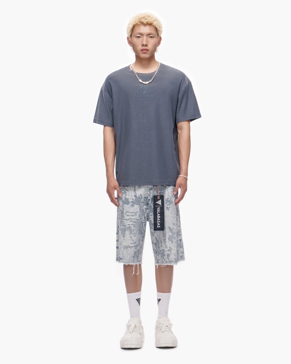 Vertigo Shorts Blue White - Valabasas