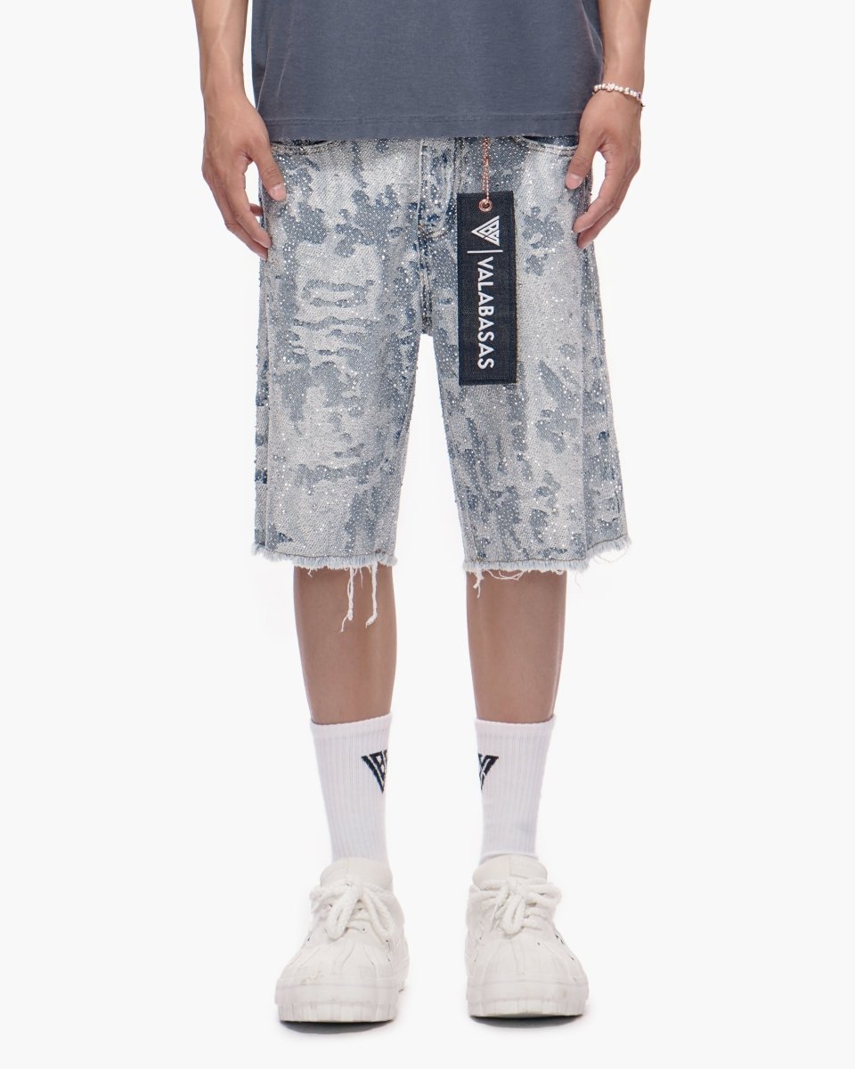 Vertigo Shorts Blue White - Valabasas