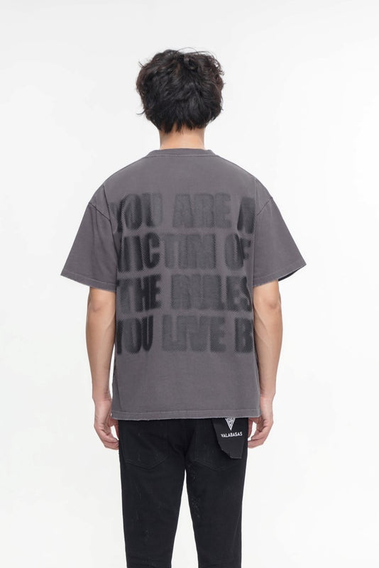 Valabasas Victim Tee Wash T-Shirt - Distressed Finish