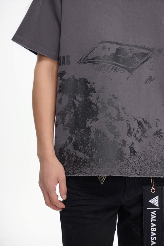 Valabasas Victim Tee Wash T-Shirt - Distressed Finish