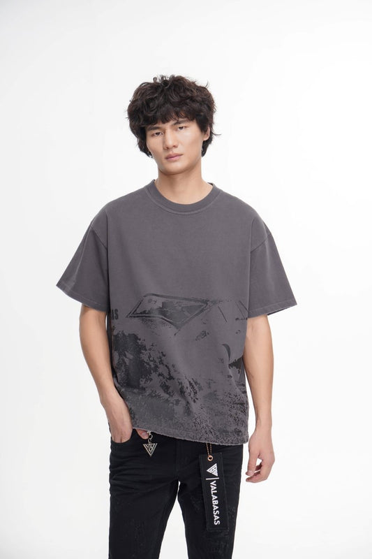 Valabasas Victim Tee Wash T-Shirt - Distressed Finish