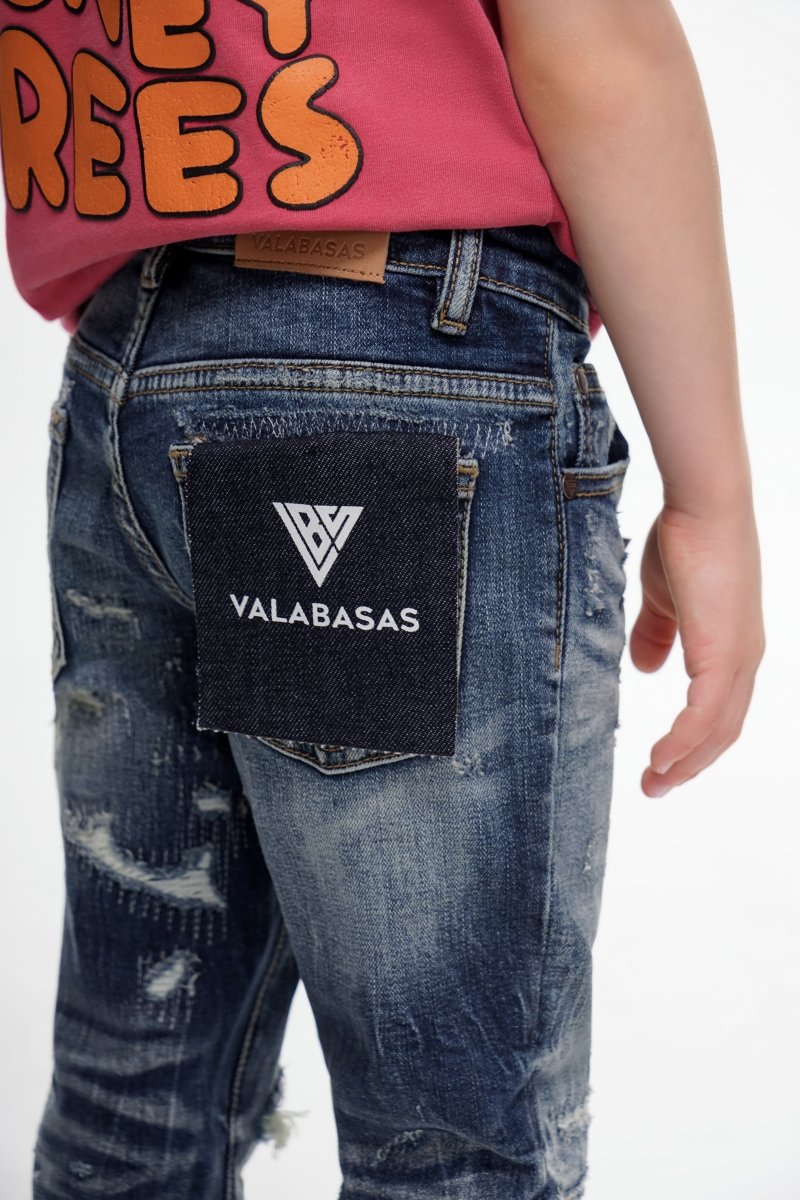 Viggo Kids Skinny Denim Jeans Light Washed - Valabasas