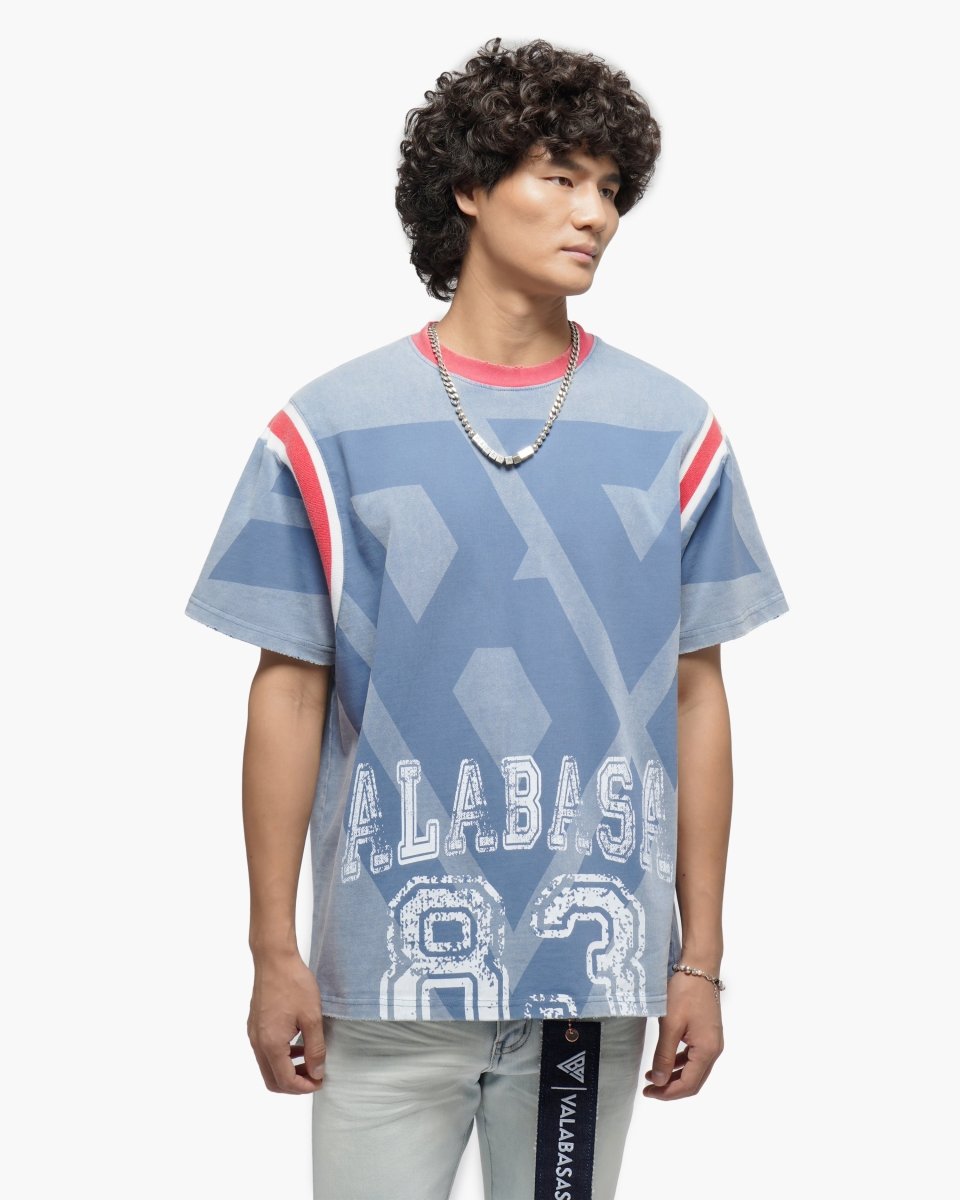 VLBS Athletics Vintage Blue Tee - Valabasas
