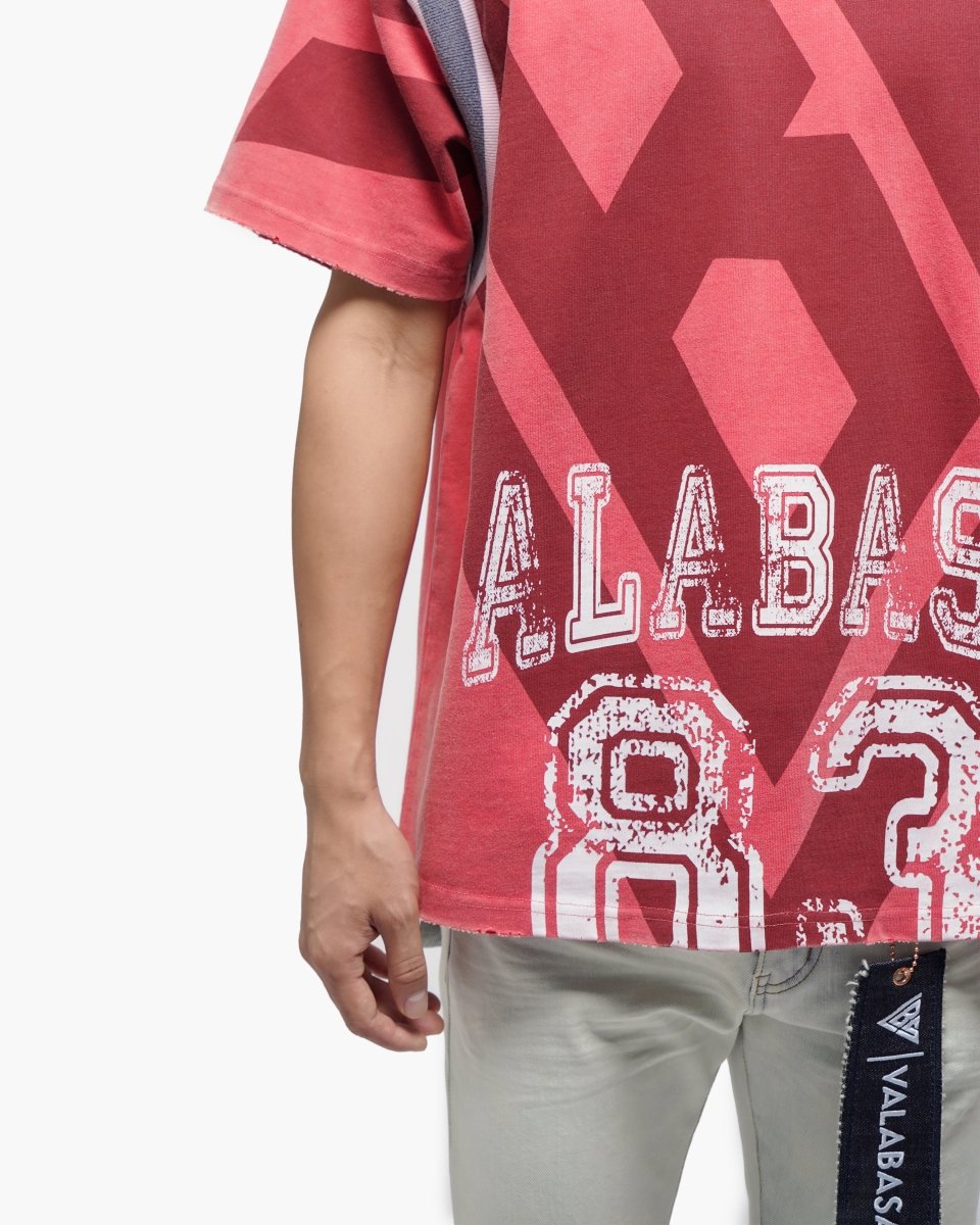 VLBS Athletics Vintage Red Tee - Valabasas