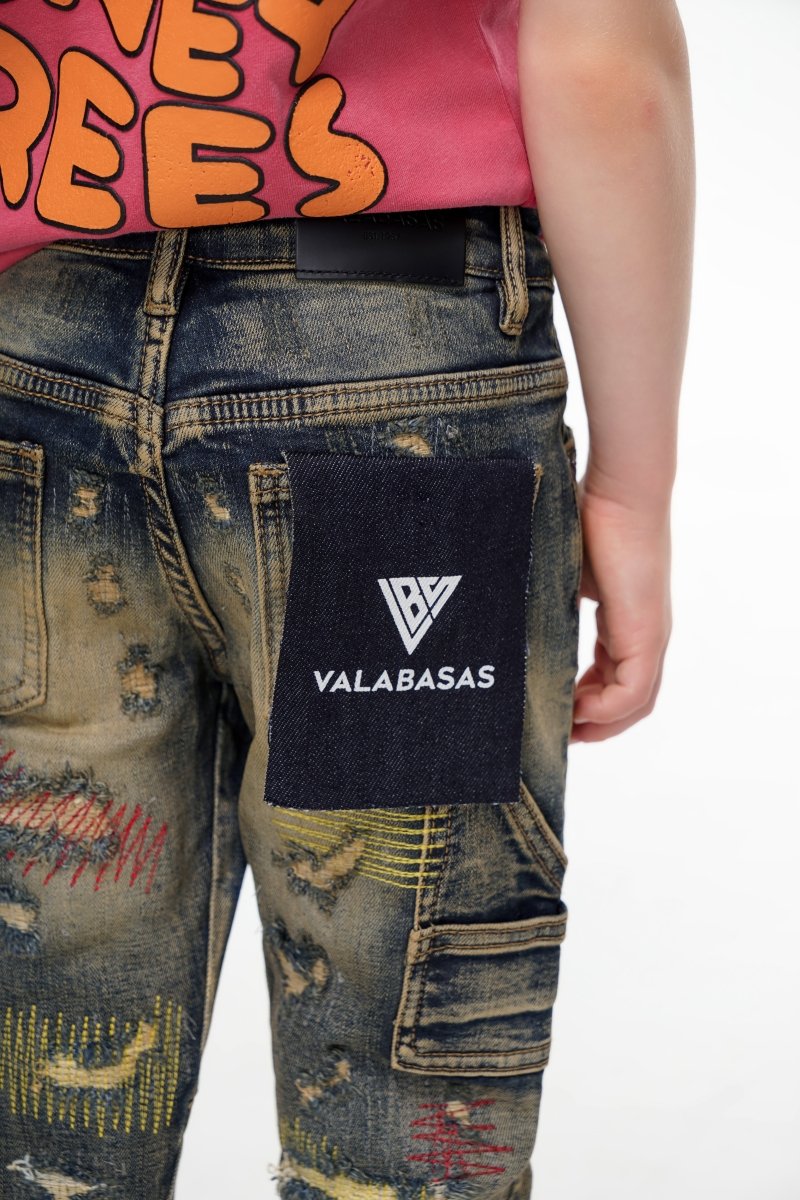 Zero Kids Stacked Denim Dirty Vintage Wash - Valabasas
